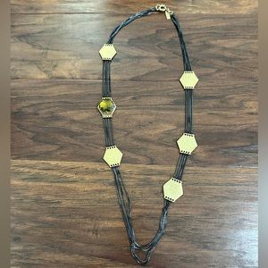 EC Madewell Chain Link Necklace with Rhinestone